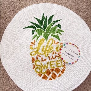 4 Life is Sweet Pineapple Placemats